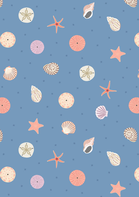 Lewis and Irene | Small Things Coastal | Seashells - Blue £8pm