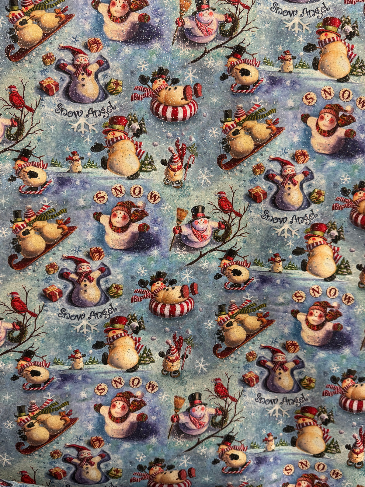 Looking Up Snowmen Glitter £6pm