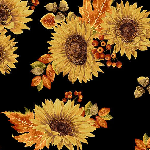 Benartex | Autumn Elegance - Sunflowers £8pm
