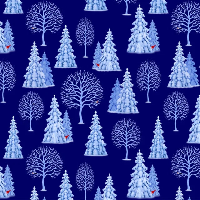 Lewis & Irene | Tomtens Village | Trees on Dark Blue £7pm