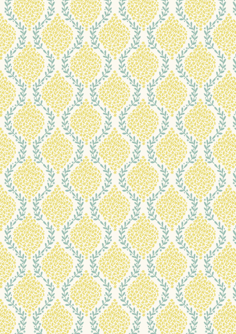 Lewis & Irene | Spring Hare Reloved | Yellow Floral Trellis £7pm